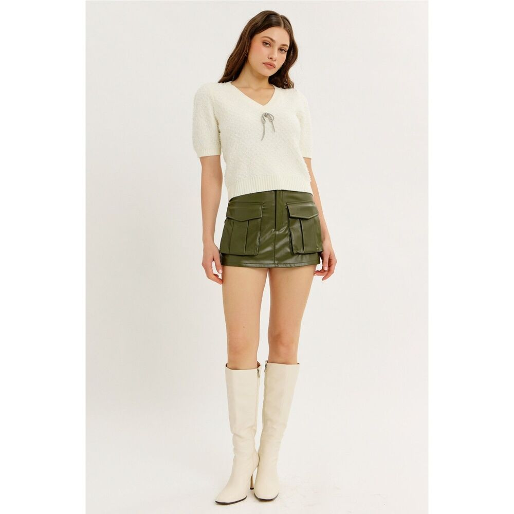 idem ditto (Shusha Boutique) Vegan Skort Olive NWT